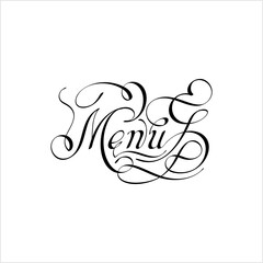 Menu Hand Drawn Pen Ink Style M_2010003
