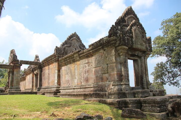 Cambodia.  Preah Vihear temple.  The temple is located on the border with Thailand.  Because of this temple, from 2008 to 2011, there was a military conflict with Thailand. Preah Vihear province.