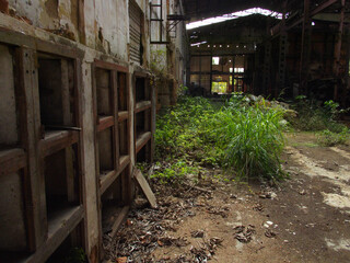 Fototapeta na wymiar old abandoned sugar mill