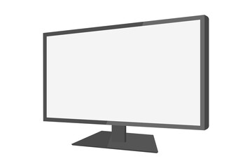 Blank computer screen vector icon simple design