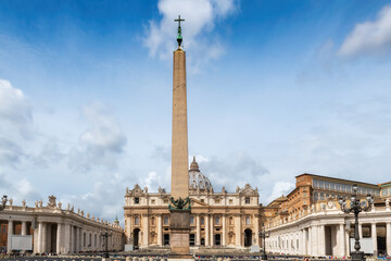 Fototapeta na wymiar Saint Peter basilica in the Vatican City, Rome, Italy