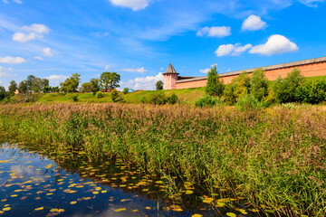Monastery of Saint Euthymius wall in Suzdal, Russia