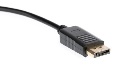 Displayport Male Hdmi Isolated on White background. - 382966299