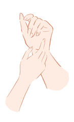 きれいな手のイラスト