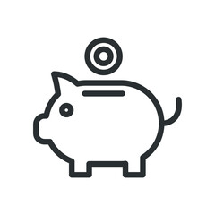 Piggy bank icon