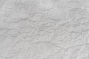 Crumpled white paper background texture