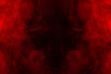 Red steam on a black background.