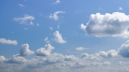 beautiful clouds, blue sky