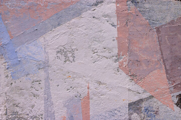 Fototapeta premium Painting knife technique with acrylic on fiber. Abstract art background. Brushstrokes of paint. 