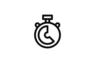Logistic Outline Icon - Stopwatch