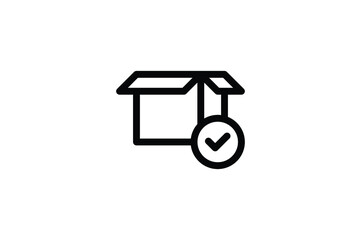 Logistic Outline Icon - Successfully Sent
