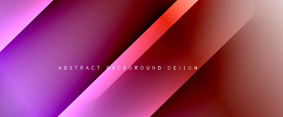 Fluid gradients with dynamic diagonal lines abstract background. Bright colors with dynamic light and shadow effects. Vector wallpaper or poster