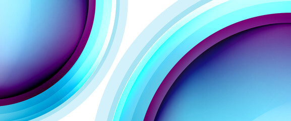 Circles and bubbles abstract background. Fluid liquid round shapes for web banner, app or poster