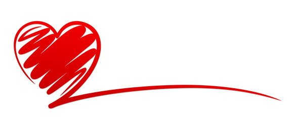 Symbol of the stylized red heart.