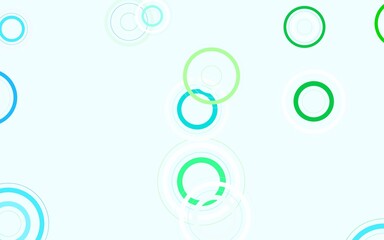 Light Blue, Green vector layout with circle shapes.