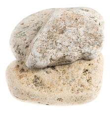 Natural large stone, cobblestone isolated on white background. stones for baths and saunas