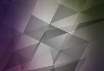 Light Pink, Green vector abstract polygonal background.