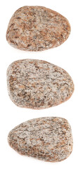 Natural large stone, cobblestone isolated on white background. stones for baths and saunas