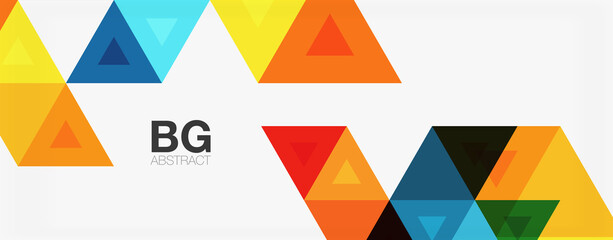 Mosaic triangle pattern abstract background for cover, banner, flyer and poster and other template