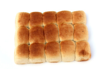 Homemade Freshly baked soft Dinner Rolls, selective focus