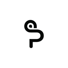 question mark made of spheres sp ps icon logo vector