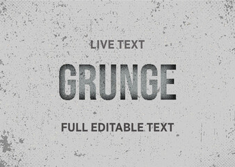 Concrete Grunge Text Effect Mockup
