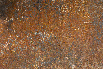 Rusted metal background texture. old rusty iron close up