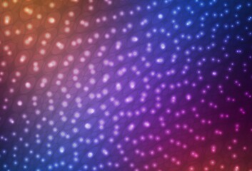 Light Blue, Red vector background with bubbles.