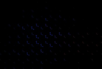 Dark Blue, Red vector pattern with sharp lines.