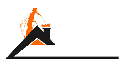 ramoneur chemin&eacute;e logo