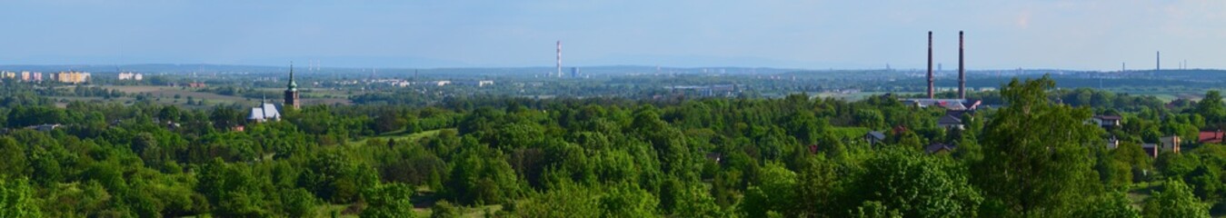Wojkowice. Panorama. Zagłębie Dąbrowskie. © ChemiQ