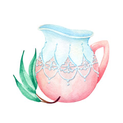Pink-lace-milk-jug