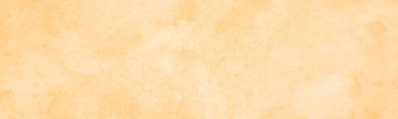 Orange watercolor background, Sky in watercolour painting soft textured on wet white paper...