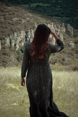 persona en paisaje