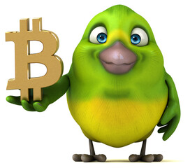 Fun bird - 3D Illustration