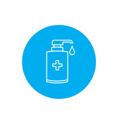 Disinfection. Hand sanitizer bottle icon, washing gel. Vector illustrationDisinfection. Hand sanitizer bottle icon, washing gel. Vector illustration	
