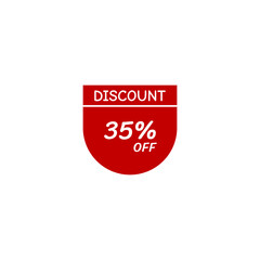 BIG Sale discount icon with white background. Special offer price signs, Discount UP TO 35% OFF