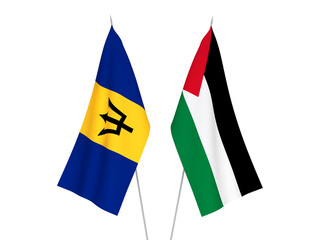 Palestine and Barbados flags