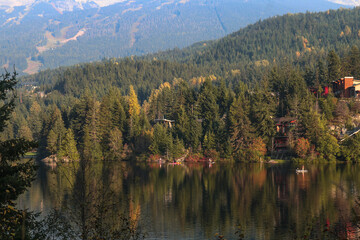 lake in the autumn mountains