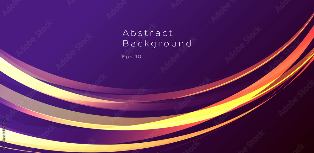 Poster abstract graphic element of hot stripes in circular motion forming graphic element for presentation 