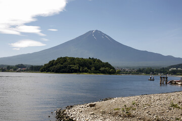 富士山と河口湖