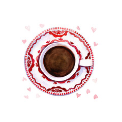 Black-coffee-on-a-saucer