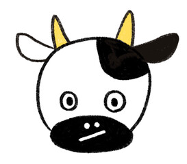 キョトンとする牛の顔