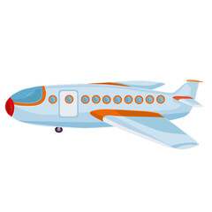 airplane, cartoon illustration, vector illustration, isolated object on white background, vector illustration,