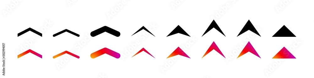 Poster swipe up icon vector button. scroll arrow pointing up. drag to read learn more. isolated white backg