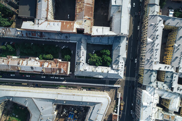 Aerial Townscape of Saint Petersburg City. Central  District