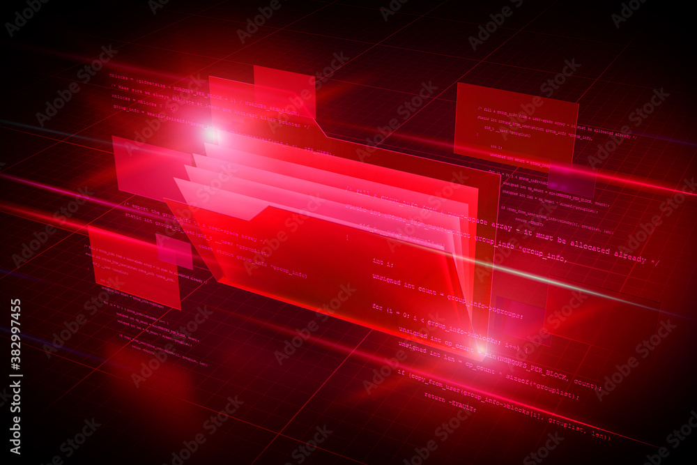 Poster folders abstract background illustration - 3d rendering