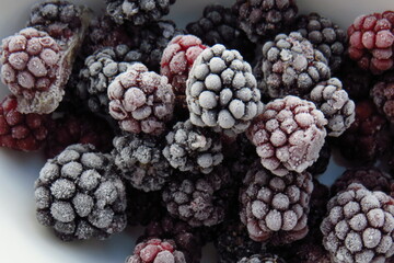 blackberries and raspberries