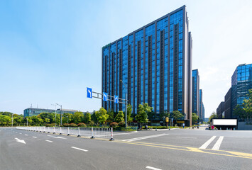 Financial Center Road and office building, nanjing, China