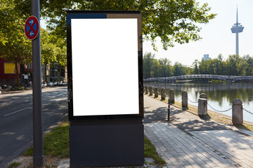 City-Light-Poster Mock-Up on a street in Cologne